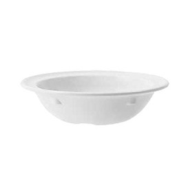 GET DN-350-W Supermel Fruit Bowls, 5 Oz, 4.75" Diameter x 1.25" Deep Melamine Bowls, White, Case of 4 Dozen