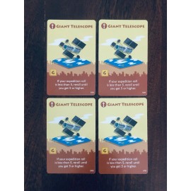 Pandasaurus Games Machi Koro Legacy | Giant Telescope Card x4 | Replacement/Ex