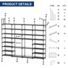 Mavivegue Extra Large Shoe Rack, 8 Tier 4 Rows 72-76
