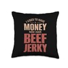 Beef Jerky Stick Keto Throw Pillow