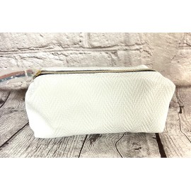 Estée Lauder Estee lauder white cosmetic pouch-(New)