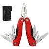NKAKTSU Mini Multi-Tool, 12-Function Pliers, Foldable, Survival Tool with Nylon