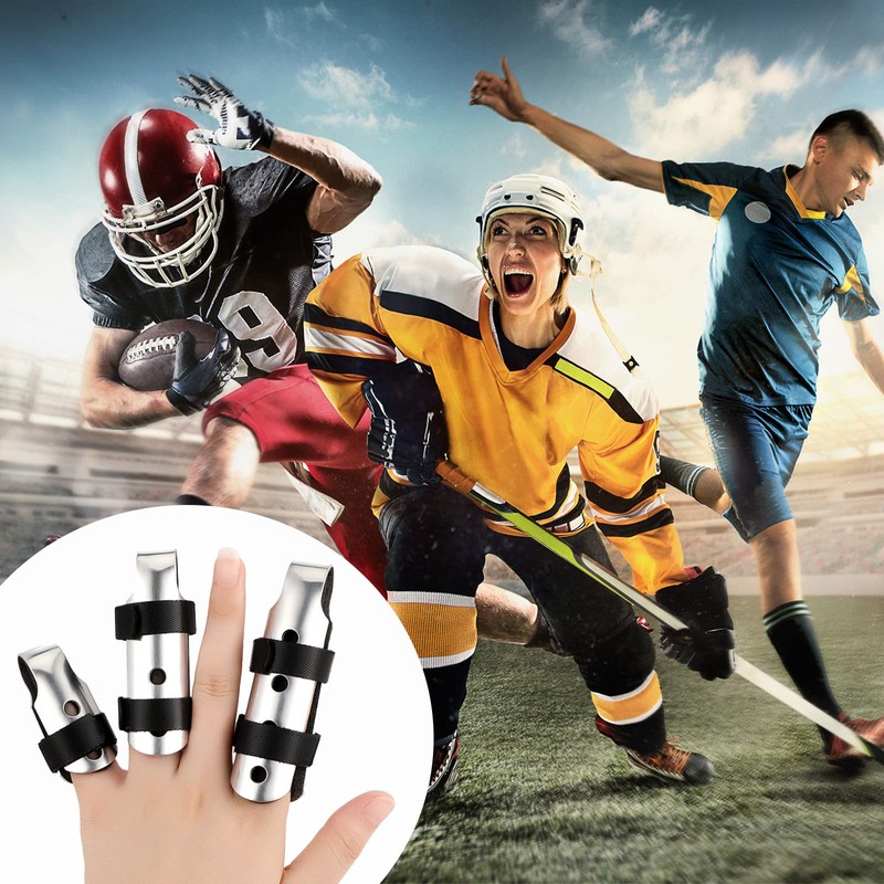 BBTO 6 Pcs Finger Splint Metal Support Finger Brace Arthritis