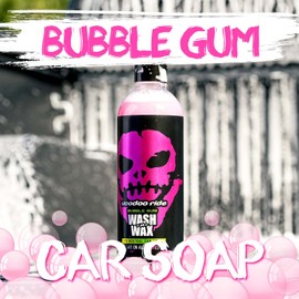 Voodoo Ride ® VR-1000 Bubble Gum Wash-N-Wax Pink Bubble Gum Scented Car Wash Soap 16oz
