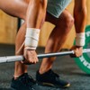 Velites White Nylon Wrist Wraps for Weightlifting, Unisex, One Size