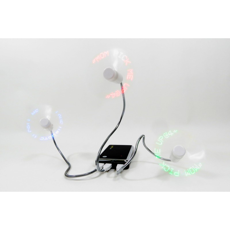 PowerTRC LED Programmable Message Fan with Customized Drawing - USB