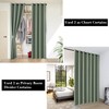 SHINELAND Room Divider Curtains,Boho Closet Door,80 Inches Long,Sage Green
