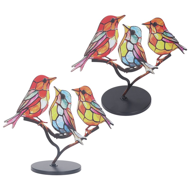 Alloy Metal Bird Series Home Decoration Stress Relief Base Removable