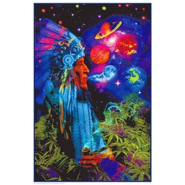 Studio B Peace Pipe Universe - Laminated - Non-Flocked Blacklight Poster - 24.5" x 36.5"