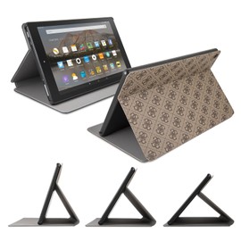 Guess Hülle für Fire HD 10-Tablet (nur geeignet für Geräte der 7. Generation – erschienen 2017), Modell 4G, mit Schlaf-/Wach-Funktion, Braun