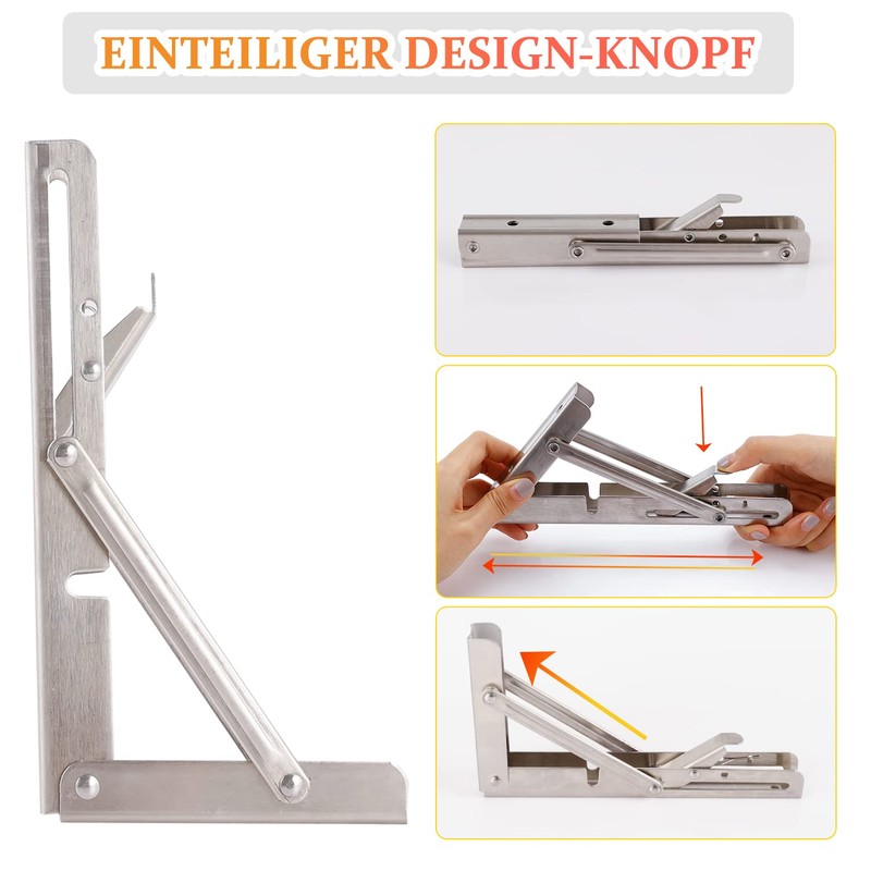 Folding Console Heavy Duty 300 mm - Folding Hinge Pack