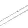 NKlaus Solid Anchor Chain Necklace 925 Silver Chain Diamond-Coated 2.00