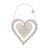 'Always My Mother, Forever My Friend' Heart Plaque Shabby Chic