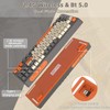 MAMBASNAKE M87 TKL– Dual-Mode-Wireless-Gaming-Tastatur, Bluetooth/2,4 GHz, PBT-Kugeltastenkappe, 4000-mAh-Akku, gemischte Regenbogen-Hintergrundbeleuchtungstastatur