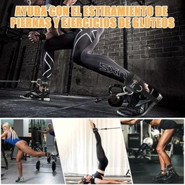 Grilletes Tobillo Gym Mujer, Anillo en 4 D Reforzado, Tobilleras Gym para Máquinas de Cable, Ejercicios de Glúteos y Abdominales, Ejercicio de Abductores de Cadera para Hombres y Mujeres Correas para Levantamiento