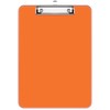 Hnogri Plastic Clipboards, Orange Clip Board Standard A4 Letter Size