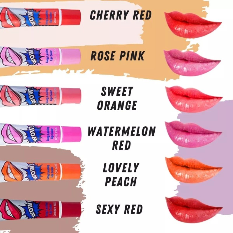 Wow Romantic Bear Labial Tinta Indeleble Larga Duración Peel Off