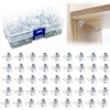 100 Pieces Clear Shelf Support Pegs, 5 mm Plastic Cabinet