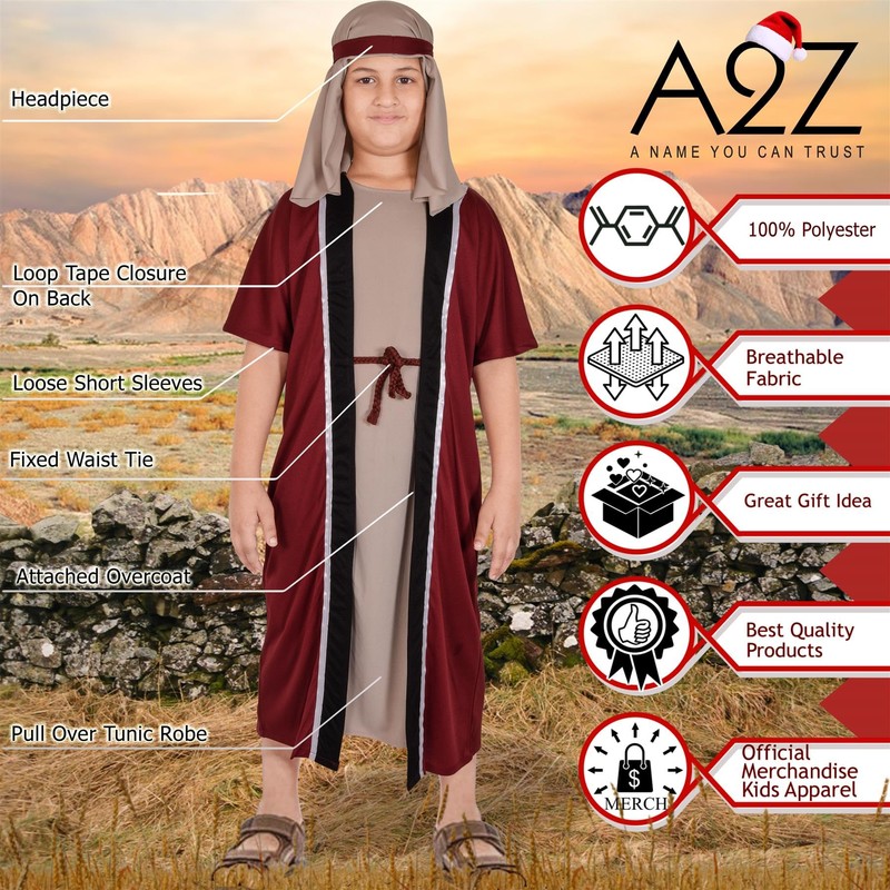 Kids Boys Xmas Nativity - Joseph Costume 3-5