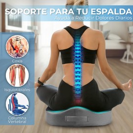 Ergonomisches Sitzkissen aus viskoelastischem Memory-Schaum, orthopädisches Coxis-Kissen, Bürostuhl, Linderung von Druck in der Hüfte, Ischias, Anti-Frost, abnehmbarer Bezug, waschbar