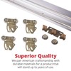 Johnson Hardware 2200F Twin Wheel Sliding Bypass Door Hardware 72"
