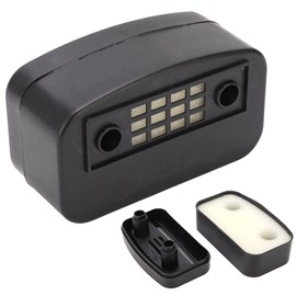 Air Compressor Filter, Air Compressor Intake Filter, 65mm Air Compressor Silencer Sound Noise Muffler Intake Pump Inlet Filter Plastic Shell Square