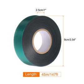 HARFINGTON 147ft Stretch Tie Tape 1" W Garden Plant Tape Reusable Gardening Tie Tools for Indoor Outdoor Climbing Plants, Green