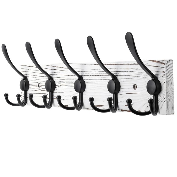 Kuhome Kuhome Coat Rack Wall Mount Wooden Hat Rack for