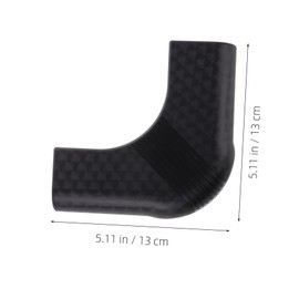 Kisangel Set of 2 Table Corner Protectors for Billiard Table, Safety Corner Protector, Corner Bumper, Hardware Corner, Decorative Corner Brackets, Corner Protection, Bumper, Corner Caps, Nylon, Black