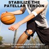 Healrecux Silicone Patellar Tendon Support Strap, Adjustable Non-Slip Patella Band