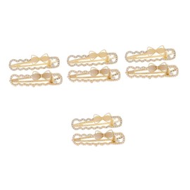 OATIPHO 8 pcs Womens Hair Clips Rhinestone and Faux Pearl Bowknot Stylish Hairpins with Strong Hold Elegant Barrette Accessories for Daily Wear and Special Occasions