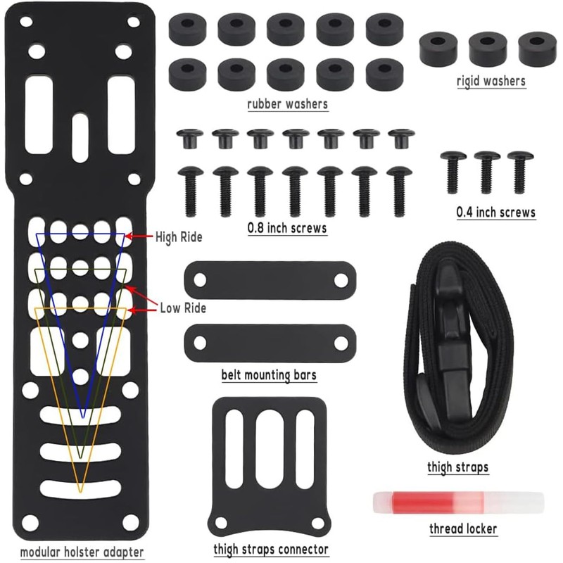 Tactical Modular Holster Adapter with QLS kit with Adjustable Drop