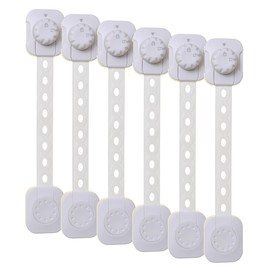 Dreambaby Twist 'N Lock Multipurpose Latch - Child Safety Locks - 6 Pack - White