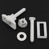LUORNG 2 Sets Toilet Seat Screw Kit Rectangular Toilet Seat