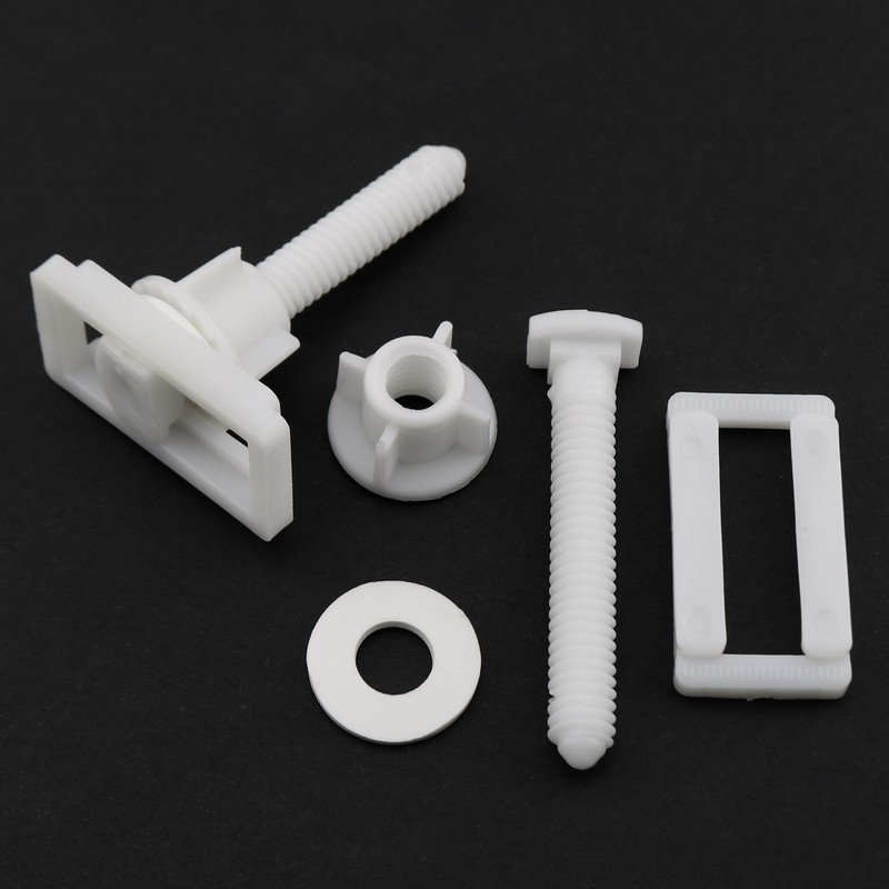 LUORNG 2 Sets Toilet Seat Screw Kit Rectangular Toilet Seat