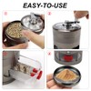 Grinder Hand Crank Spice Mill with Drawer Zinc Alloy Herb