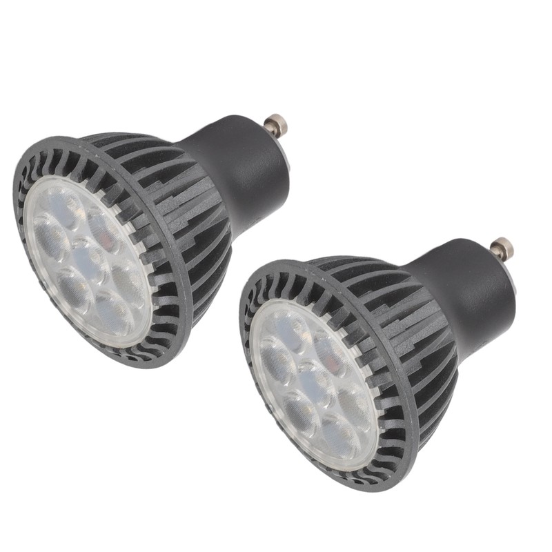 2pcs 7W GU10 LED Light Bulb 6000K White Light LED