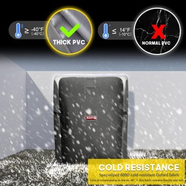 Rosefray Air Conditioner Cover Waterproof AC Cover 600D Heavy Duty for Outside Units-Durable Universal Sizes Square Fits up to 36” x 36” x 39”inches-Gray/Black