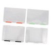 jojofuny 4Pcs File Holder Transparent Photo Organizer Case for Travel