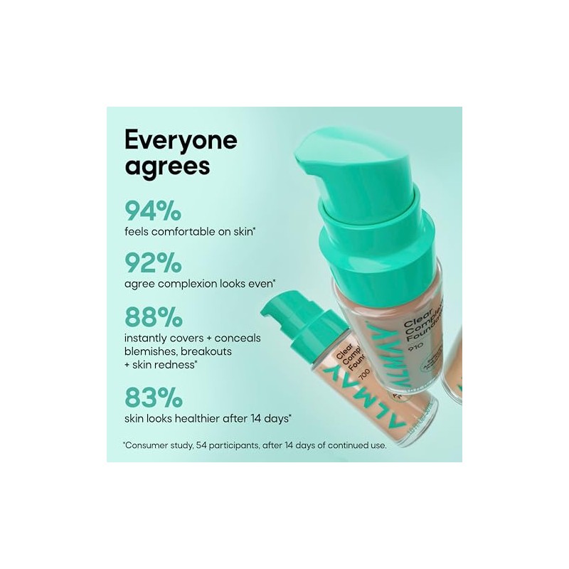 Base Maquillaje Almay Clear Complexion Tono 500