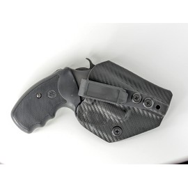 Compatable with Charter Arms Undercover 38 Special .38 Ambidextrous IWB Kydex Holster Inside Waistband Concealed Carry Holster Made in USA (Carbon Fiber)