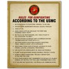 Rules For Gun Fighting - USMC Wall Decor Print, Patriotic