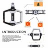 Bicycle Pedals-Aluminium Alloy Bicycle Pedals-Mountain Bike Pedals with Removable Non-Slip