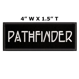Pathfinder Tactical Saying Morale Military Tag Embroidered Premium Patch DIY Iron-on or Sew-on Decorative Badge Emblem Gear Clothes Appliques