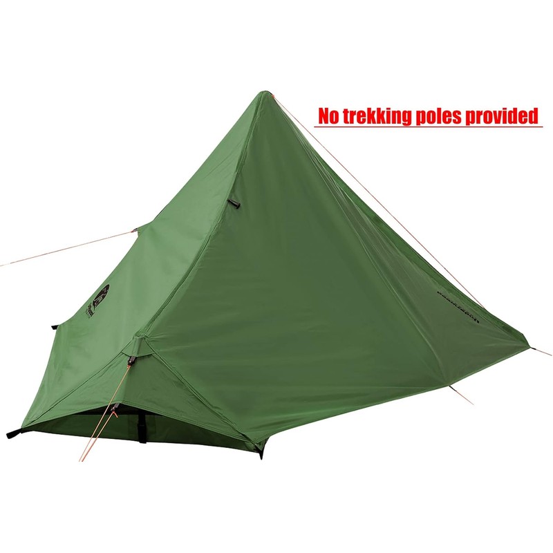 1 Person Trekking Pole Tent for Backpacking - Ultralight Backpacking