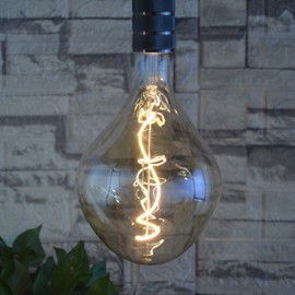 SD LUX Oversized Vintage Giant LED Light Bulb Huge Edison Bulb - Dimmable, 5W 250LM, Warm White 2200K, Medium E26 Base - Perfect for Decorative Pendant Lighting, 1 Pack (A165)