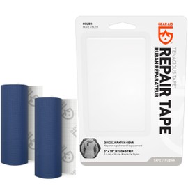 GEAR AID Tenacious Tape 3”x20” Fabric and Vinyl Gear Repair Tape, Quickly Fix Holes and Rips in Puffy Jackets, Rain and Snow Gear, Tents, Sleeping Bag and More, Blue, 2 Pack