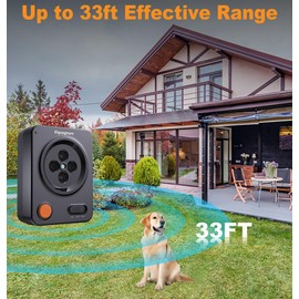Zigzagmars Anti Barking Device for Dogs, Ultrasonic Dog Barking Control with 3 Modes, Rechargeable Waterproof Bark Deterrent Box, 33Ft Range Stop Barking Neighbors Dog Barking Silencer Indoor Outdoor