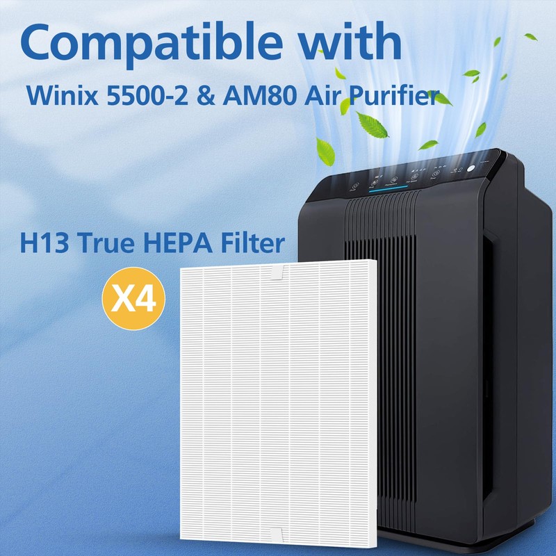 116130 Replacement Filter H Compatible with Winix 5500-2 Air Purifier