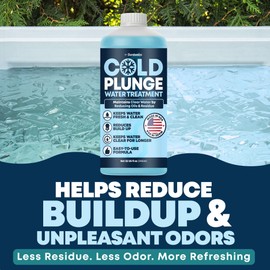 Durabasics 3in1 Cold Plunge Water Treatment – Helps Maintain Clear, Fresh-Looking Water | Cold Plunge Cleaner & Water Stabilizer | 32-Week Supply | Easy to Use | Ice Bath Water Treatment – 32 oz